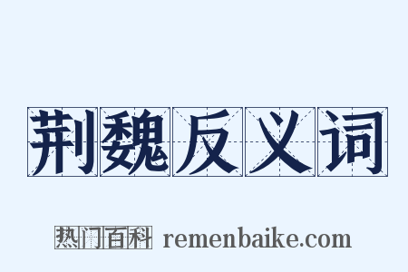 荆魏反义词是什么意思的图片